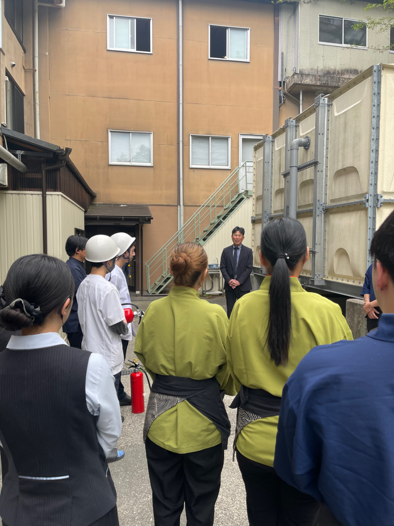 社長訓示！「日頃訓練お疲れ様です」